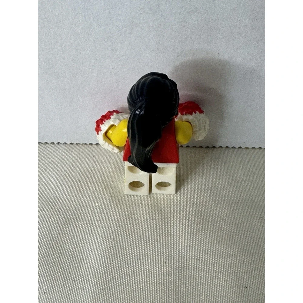 LEGO Minifigure Series 1 Cheerleader (col01-3) Red Uniform‎ w/ Pom-Poms